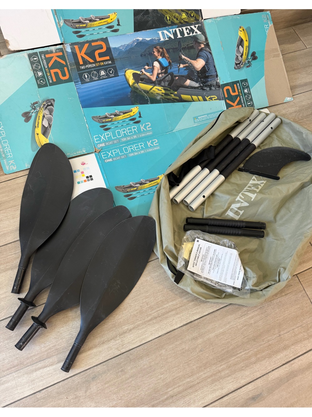 Intex Explorer K2 Paddles, seats, & Accessories